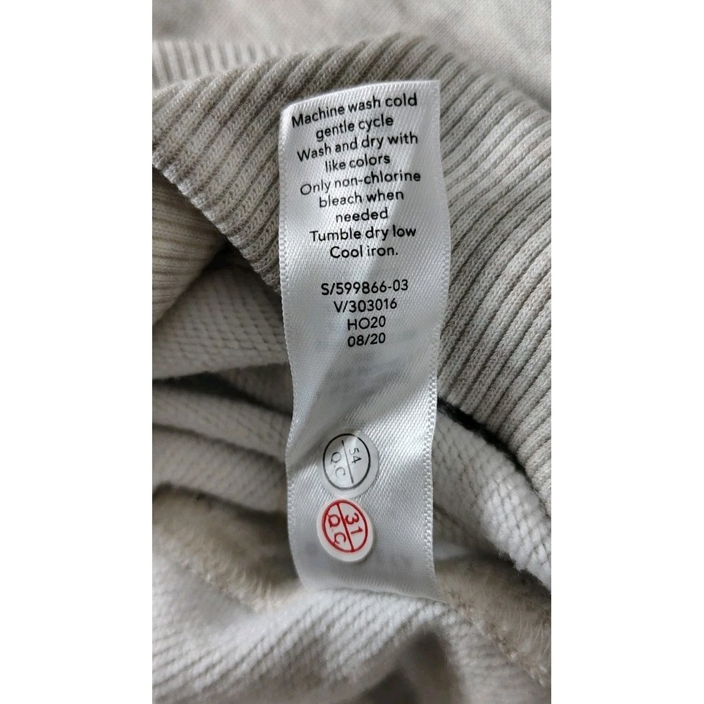 Athleta Mala Hoodie Dress  Pockets Soft Stretch Sweatshirt Terry Women's M Ivory - Picture 11 of 11